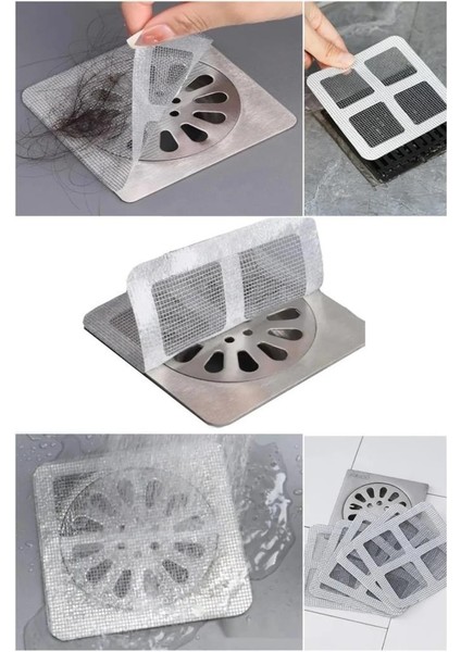 10 Adet Banyo Gider Süzgeci Saç Yakalayıcı Süzgeç Banyo Duş Gider Tıkanık Önleyici Süzgeç
