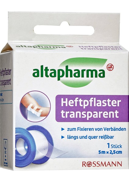 Şeffaf Sargı Bezi 5m x 2.5cm 1 Adet