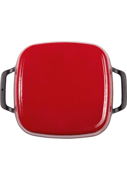 Kare Düz Sahan Kırmızı 22 cm fırsatları
