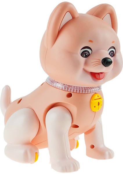 Oyuncak Köpek Işıklı Sesli Pilli Köpek 17 cm