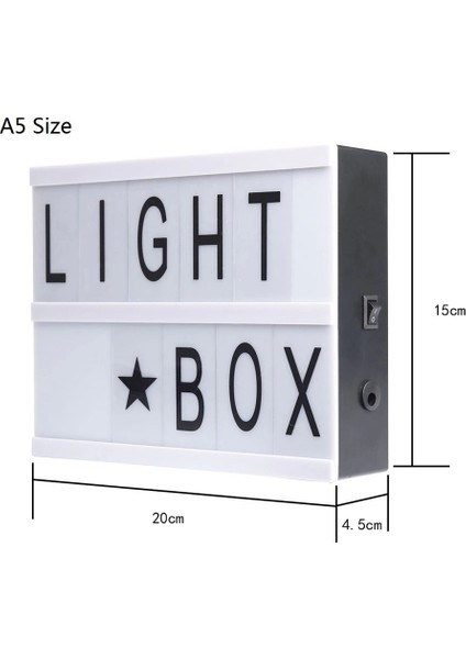 A5 LED Işıklı Yazı Panosu Lightbox