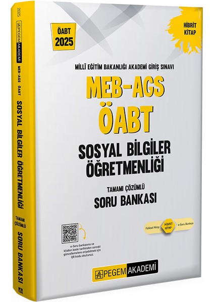 2025 MEB-AGS-ÖABT Sosyal Bilgiler Öğretmenliği Tamamı Çözümlü Soru Bankası