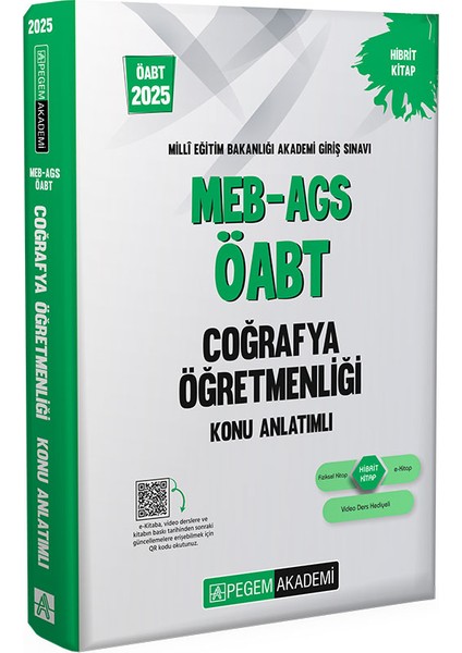 2025 MEB-AGS-ÖABT Coğrafya Öğretmenliği Konu Anlatımlı