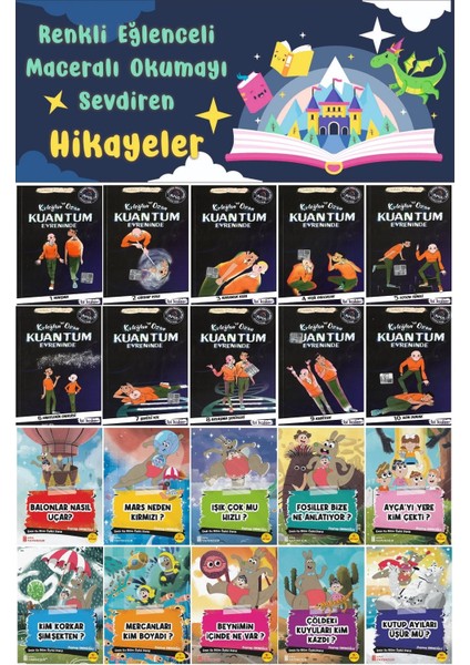 3.sınıf Renkli Eğlenceli Maceralı Okumayı Sevdiren Hikayeler 3 (20 Kitap)