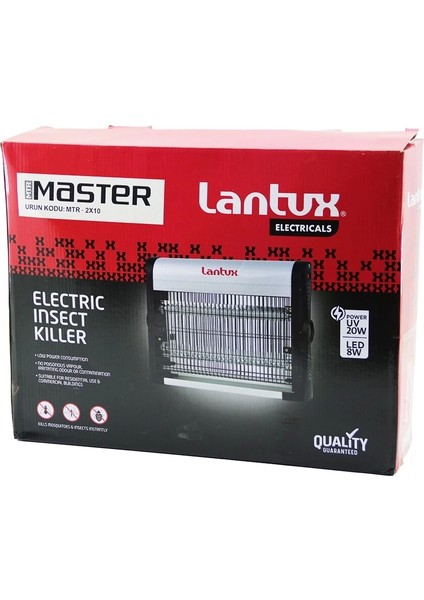 MTR-2X10 LXIK-210 Power Uv - 20W Sinek Öldürücü Cız Cihazı Makine 2X10W LED 8W - 60M2