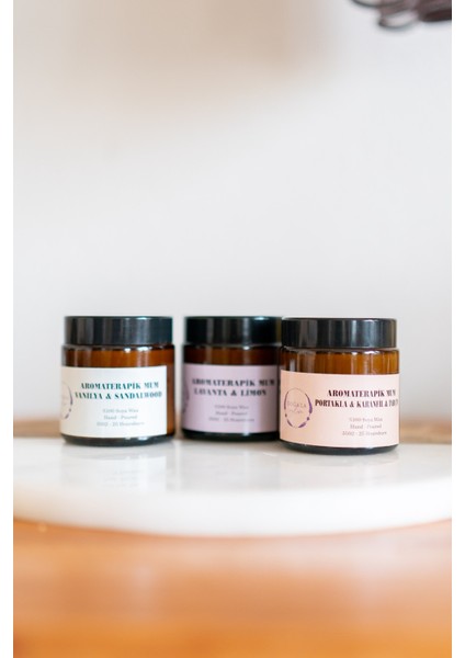 Üçlü Aromaterapik Mum