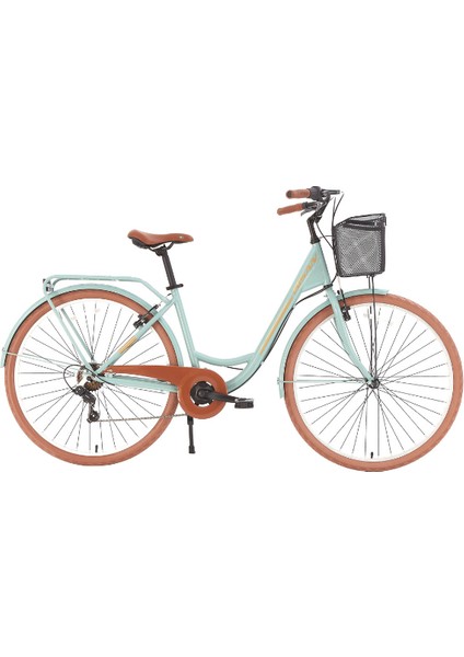 Sorrento Şehir Bisikleti 44 cm V 28 Jant 3 Vites Çağla Yeşili Gold