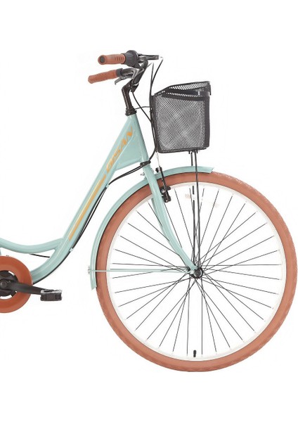 Sorrento Şehir Bisikleti 44 cm V 28 Jant 3 Vites Çağla Yeşili Gold