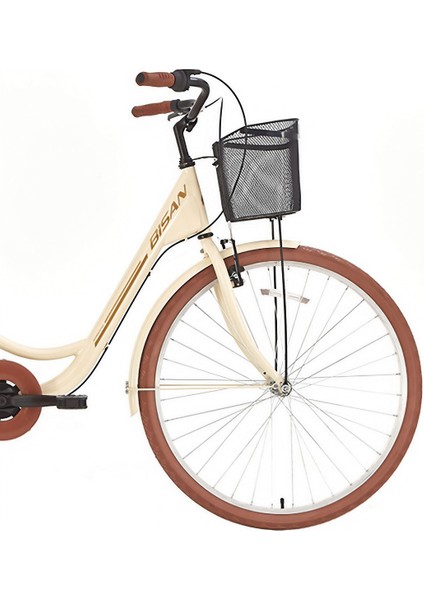 Sorrento Şehir Bisikleti 44 cm V 28 Jant 3 Vites Krem Gold