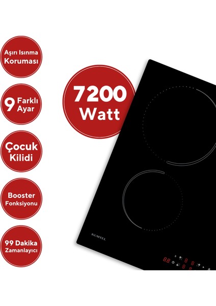 Elektrikli Indüksiyonlu Dört Gözlü Ankastre Ocak Hı6-4tb fiyatları