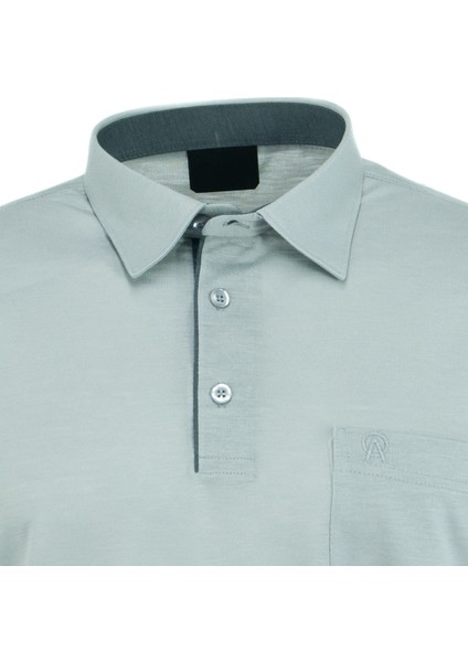 Erkek Cepli Kısa Kollu Düz Renk Normal Kesim Pamuklu Kumaş Gömlek Yaka T-Shirt fırsatları