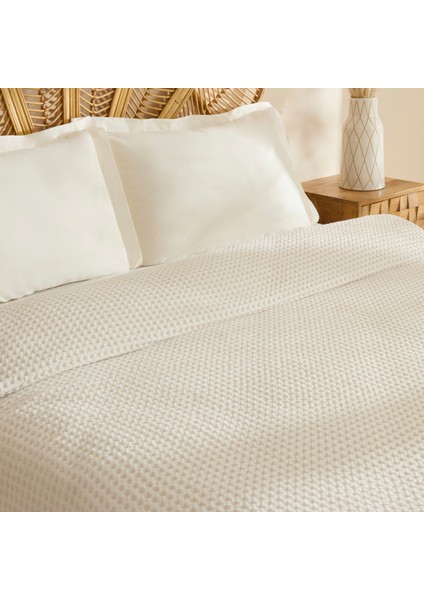 Mady Cotton Waffle Çift Kişilik Tek Pike Beyaz modelleri