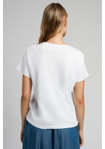 Grow Kadın O Yaka T-Shirt Beyaz fiyatları