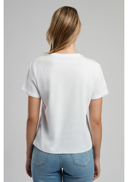 Cosep Kadın O Yaka T-Shirt Beyaz modelleri