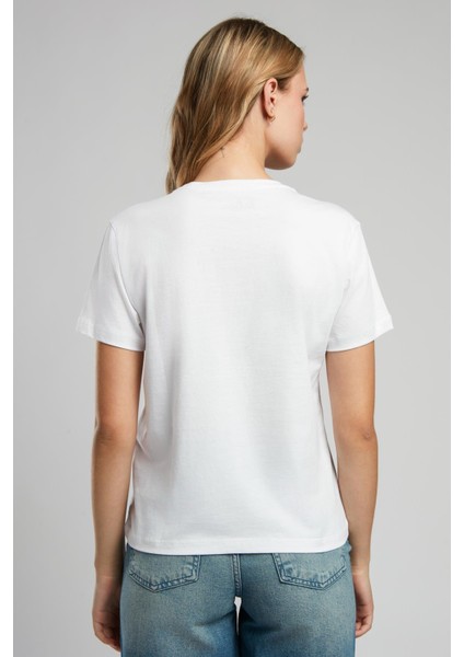 Brighton Kadın O Yaka T-Shirt Beyaz-Y modelleri