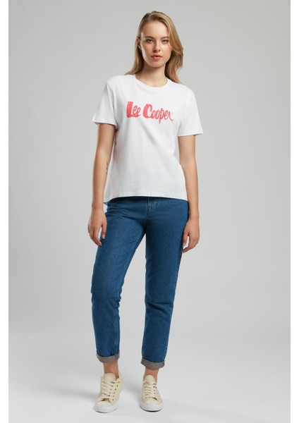 Londonlogo Kadın O Yaka T-Shirt Siyah