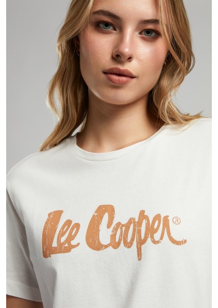 Londonlogo Kadın O Yaka T-Shirt Ekru indirimleri