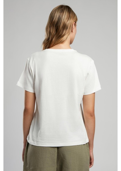 East Kadın O Yaka T-Shirt Ekru fiyatları