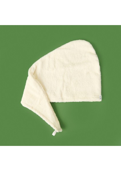 Soft Mikrofiber Saç Havlusu - Bej - 57X27 cm