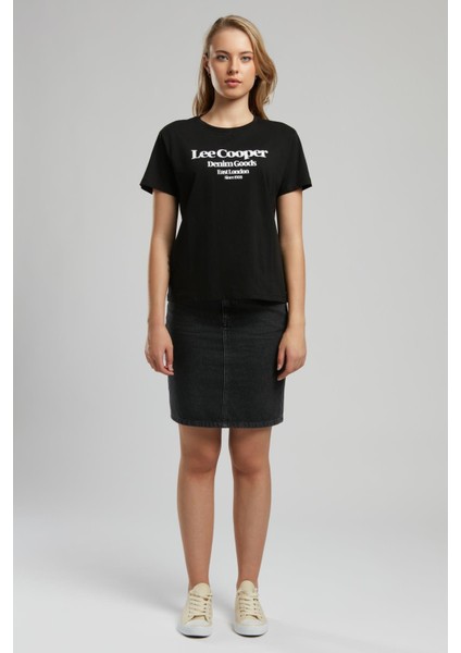 Brighton Kadın O Yaka T-Shirt Siyah