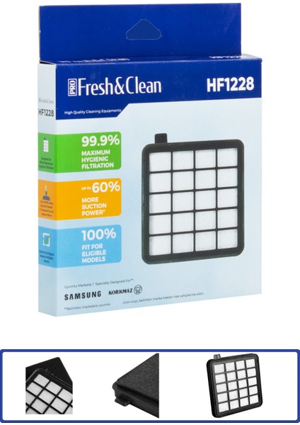 Samsung Vc07r302mvb/ Vc07r302mvp/ Vc07r302mvr Uyumlu Hepa Filtre