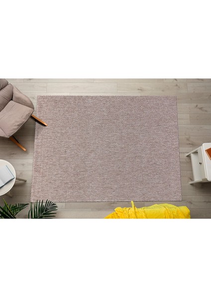 Tm-01 Sisal Jut Hasır Model Tek Renk Dokuma Yıkanabilir Toz Vermez Halı Krem