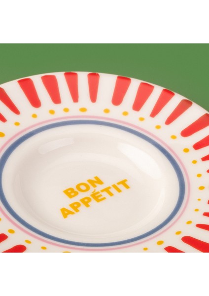 Kitchen Bon Appetit Çay Tabağı - Renkli - 13 cm modelleri
