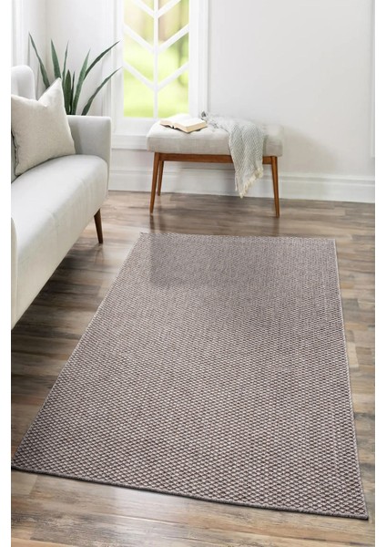 Tm-01 Sisal Jut Hasır Model Tek Renk Dokuma Yıkanabilir Toz Vermez Halı Krem