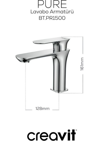 Pure Batarya Seti 3’lü Banyo-Lavabo-Eviye