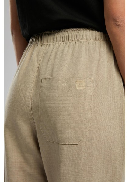 Alberta Kadın Dokuma Pantolon Bej indirimleri