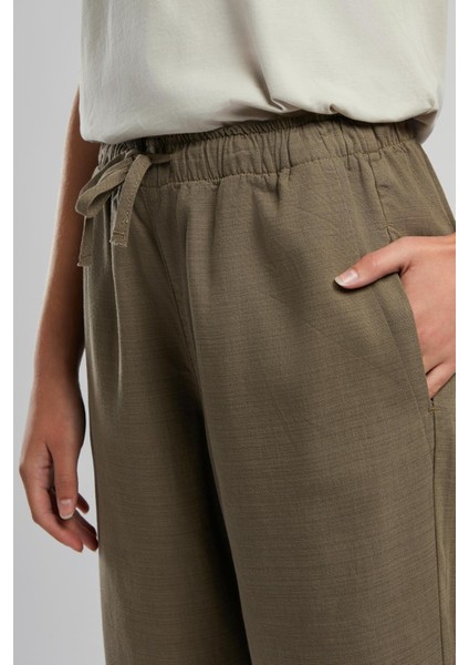 Alberta Kadın Dokuma Pantolon Vizon fırsatları