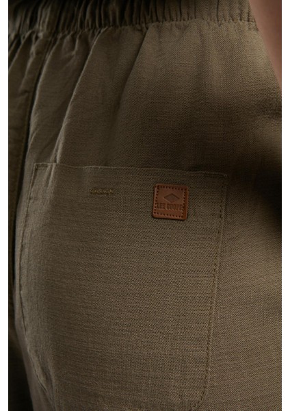 Alberta Kadın Dokuma Pantolon Vizon indirimleri