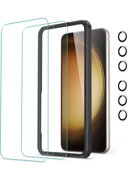 Samsung S23 Plus Armorite Cam Ekran Koruyucu 2 Adet + Kamera Lens Koruyucu Set