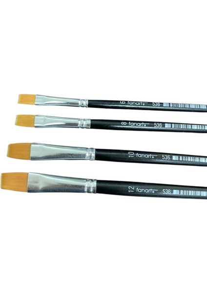 536 Siyah Saplı Sentetik Fırça 144'LÜ modelleri