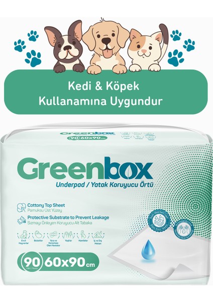 60X90 Hijyenik Tuvalet Eğitim Pedi 30'lu 3 Paket 90 Adet