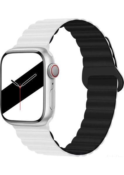 Digizone Apple Watch Series 2/3/4/5/6/7/8/9/se 38MM 40MM 41MM Uyumlu Mıkantıslı Silikon Kordon