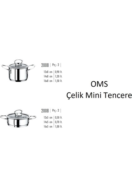 Collection Çelik Basık Tencere 14X5 cm