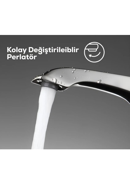 Avangart Altın Batarya Seti 3’lü Banyo-Lavabo-Eviye