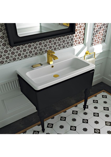 Avangart Altın Batarya Seti 3’lü Banyo-Lavabo-Eviye