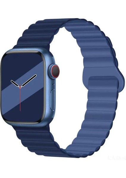 Digizone Apple Watch Series 2/3/4/5/6/7/8/9/se 38MM 40MM 41MM Uyumlu Mıkantıslı Silikon Kordon