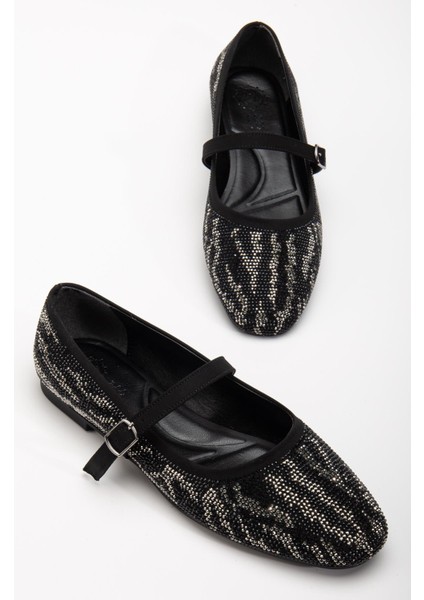 Suins Gesto Taş Kaplamalı Kadın Babet Ayakkabı modelleri