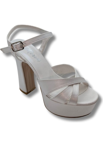 Clara Platform Topuklu Abiye Ayakkabı - Clara - Beyaz - 36 fırsatları