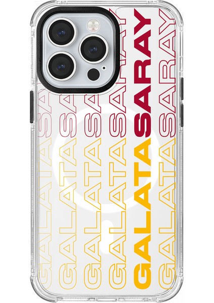 iPhone 13 Pro Uyumlu Galatasaray Dikey Metin Lisanslı Telefon Kılıfı