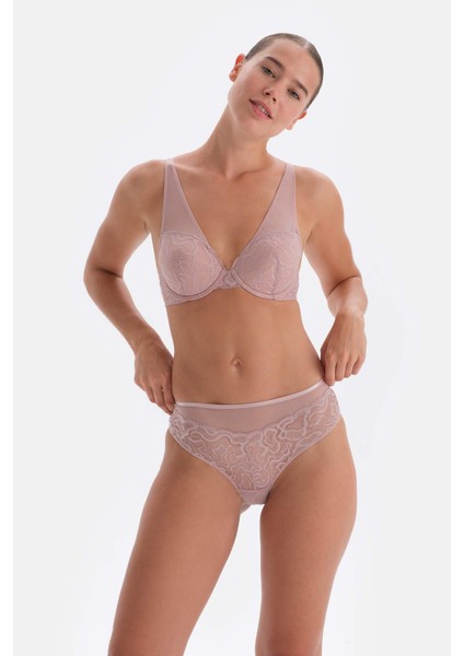 Soft Pembe Dantel Detaylı Brıef Külot
