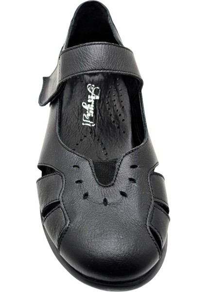 Comfywind | Kadın Ortopedik Deri Günlük Ayakkabı - Siyah - 39 modelleri