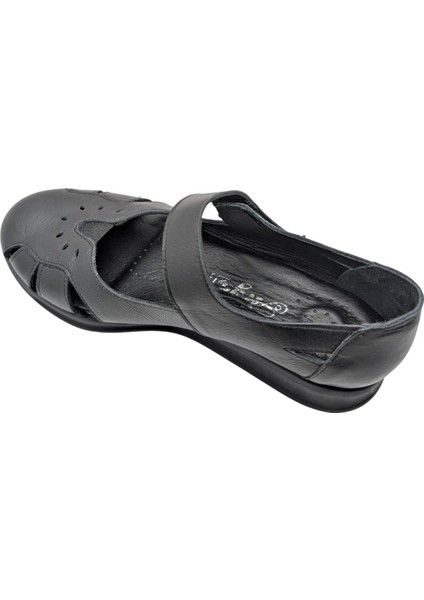 Comfywind | Kadın Ortopedik Deri Günlük Ayakkabı - Siyah - 39 indirimleri