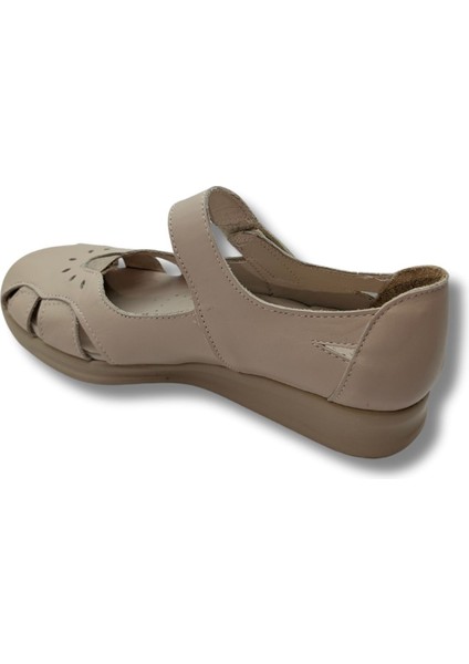 Dorothea Deri Kadın Ortopedik Ayakkabı - Dorothea - Krem - 39 indirimleri
