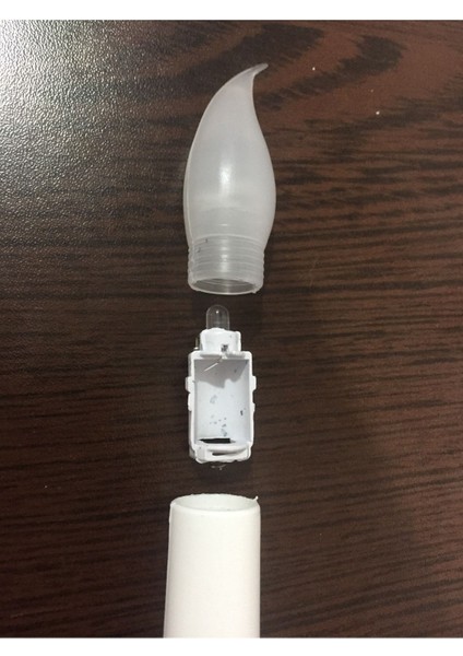 Pilli LED Işıklı 5 Li 28 cm Şamdan LED Mum Sarı Gün Işığı fırsatları