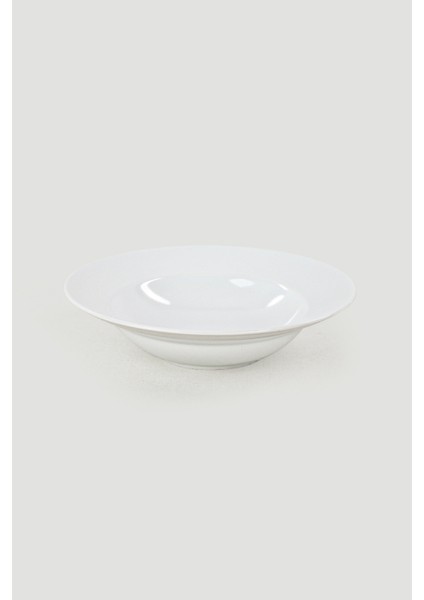 Beyaz Delta Makarna Tabağı 26 Cm