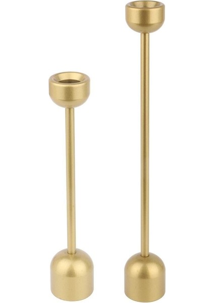 Dekoratif Gold 2'li Kule Şamdan & Mumluk Set fiyatları